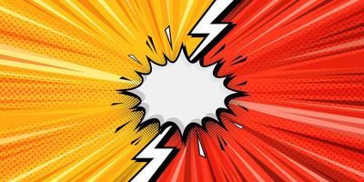 Comic style speed lines background vector
