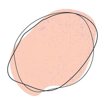 Hand Drawn Doodle Shape of Blob in Hand Drawn Style Isolated on White Background. Random and simple silhouette figure. Irregular dynamic shape. Modern asymmetric spot vector