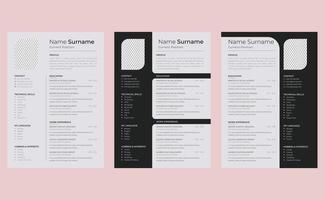 Elegant editable creative clean modern cover letter job application resume cv design template. vector