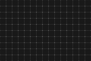 Square grid background with lines and dots with empty space on dark background. vector