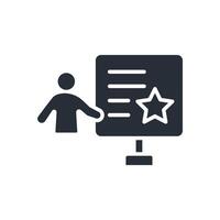 presentation icons flat design vector