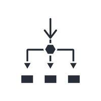 flowchart icons flat design vector