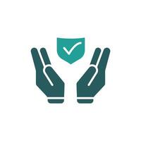 secured icons colors design vector
