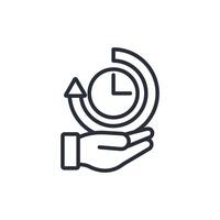 long term icons line Editable stroke vector