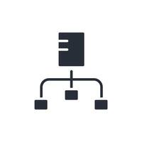 diagram icons flat design vector