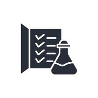 lab results flat icons design vector