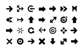 Simple arrow icon design silhouette vector