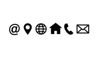Web icon set design elements silhouette vector