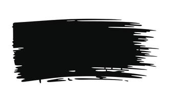 Abstract brush stroke silhouette vector