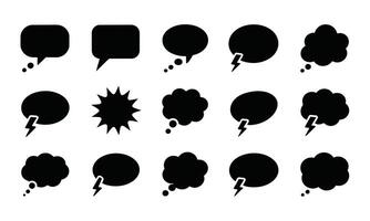 Abstract bubbles graphic elements silhouette vector