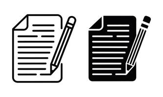 Writing pen icon silhouette vector