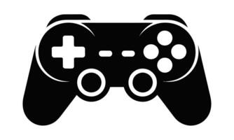 Modern gaming controller silhouette design vector