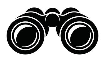Telescope optics design silhouette vector