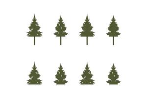 pine tree, tree template, nature logo, tree inspiration. vector