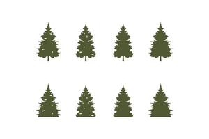 set of pine tree, nature logo, tree inspiration. vector