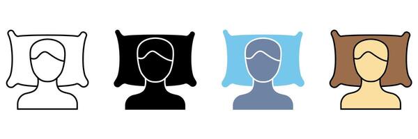 SLUMBER concept line icon. Simple element illustration. vector