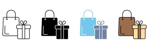 PRESENT concept line icon. Simple element illustration. vector