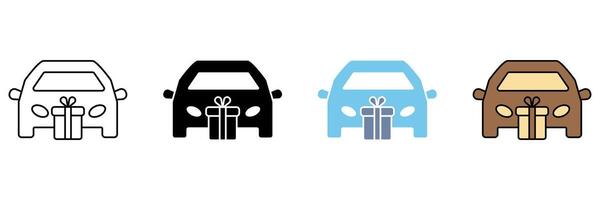 NEW CAR concept line icon. Simple element illustration. vector