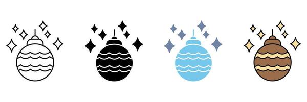 CHRISTMAS concept line . Simple element illustration. vector