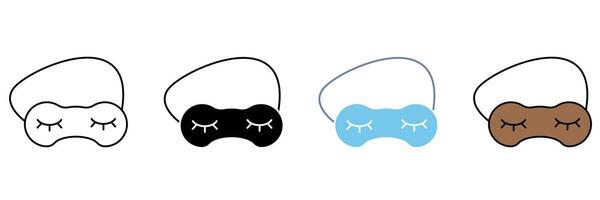 SLEEPING MASK concept line icon. Simple element illustration. vector