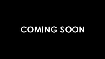 Coming Soon Text Title Cinematic Animation Zoom and Random effect and Blur on black color background video
