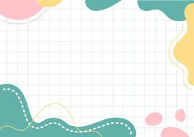Colorful abstract grid background vector