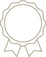 Brown badge displaying professional achievement, highlighting recognition with clean, minimalist design emphasizing quality and success vector