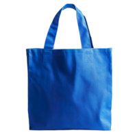 Reusable Blue Tote Bag with Handles for Shopping and Daily Use png