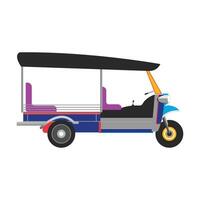Tuktuk Thailand isolated vector