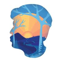 Man illustration design vector