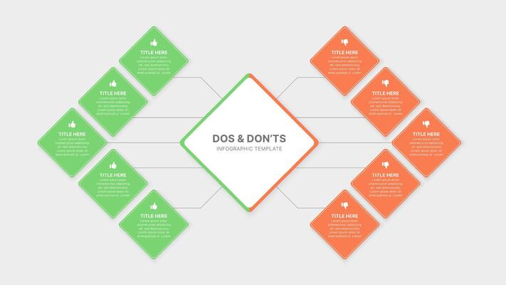 Dos and Donts Comparison Infographic Design
