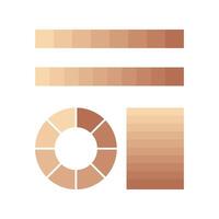 skin tone color palette design concept set collection template vector