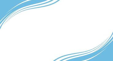 blue wave background design concept for presentation vector