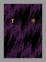 Abstract Purple and Black Textured Design with Icons vector