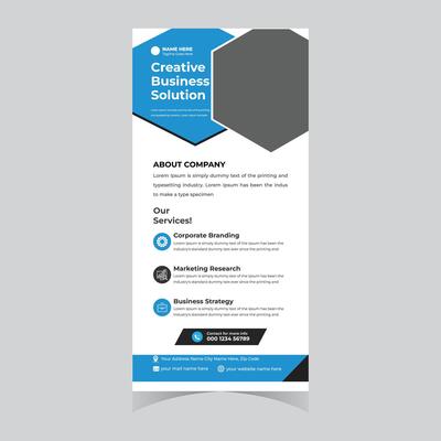 Professional Modern Creative Business Solution Roll-Up Banner Design for Corporate Branding, Marketing, and Strategy - Professional digital artwork with vibrant colors and detailed composition