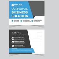 Professional Corporate Business Solution Postcard Design Modern, Clean, and Effective Marketing for Your Company - Professional digital artwork with vibrant colors and detailed composition vector