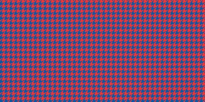 sin costura modelo rojo azul pata de gallo antecedentes resumen Moda textil impresión diseño clásico retro estilo agudo geométrico elegante tela negrita contraste sin costura modelo vector