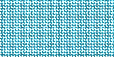 Seamless pattern with blue and white houndstooth check, abstract geometric textile background, traditional fashion fabric for clothing, retro classic design for surface decoration and wrapping vector