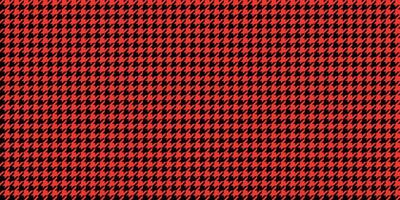 Seamless pattern with red and black houndstooth design, high contrast textile texture perfect for Christmas and winter fashion, bold traditional background with dynamic festive energy vector