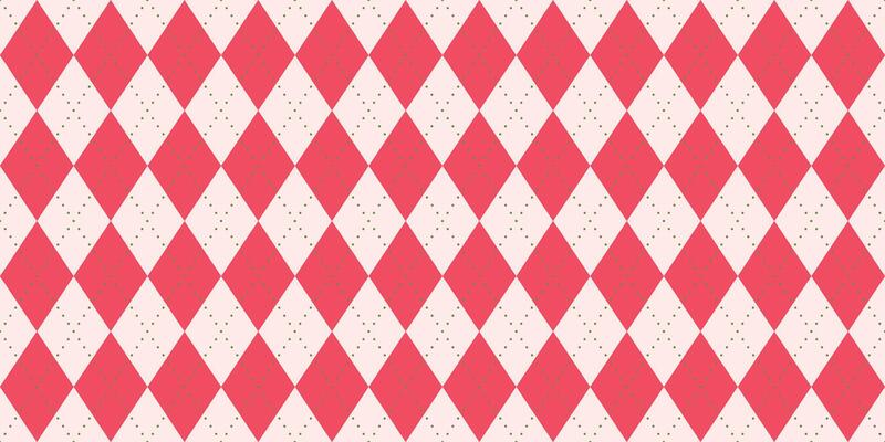 Seamless pattern pink cream argyle dotted diamond background geometric traditional textile print feminine decorative design elegant sweater fabric retro soft warm style