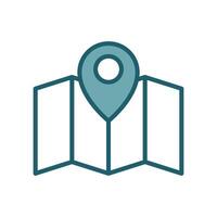 Digital Map Interface Symbol vector