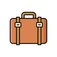 Suitcase Outline icon design template vector