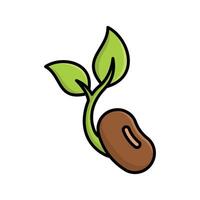 Botanical Seed Icons vector