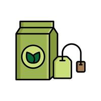 Assorted Tea Bag Icons vector