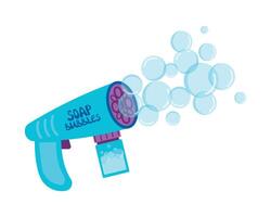 Installation for blowing soap bubbles, entertainment for a party, holiday vector