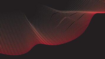 Abstract black background red polka dot texture. vector