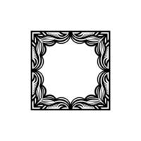 Intricate Wave Frame, Elegant Border, Decorative vector