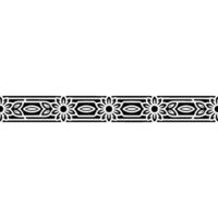 Intricate Floral Border, Vintage Style, Decorative Element, Craft vector