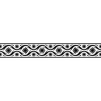 Intricate Floral Border, Minimalist , Elegant Pattern vector