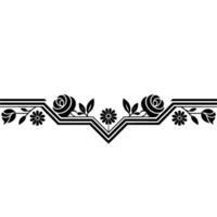 Elegant Floral Border, Vintage , Decorative Element, alternate version 55 vector